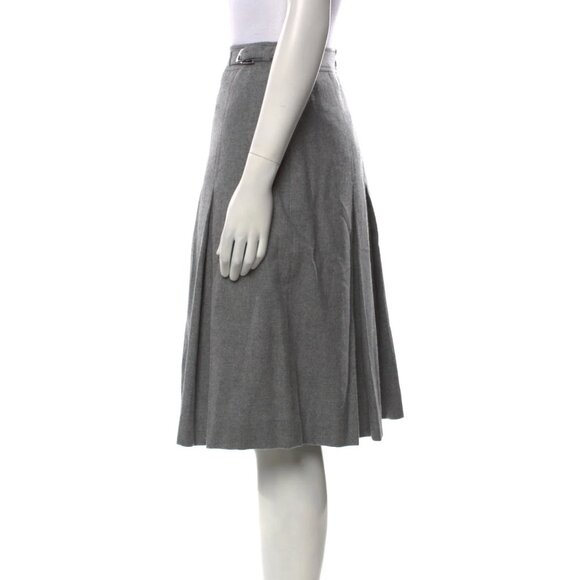 New Rag & Bone Virgin Wool Knee-Length Pleated Skirt, Size 10 - Picture 2 of 4